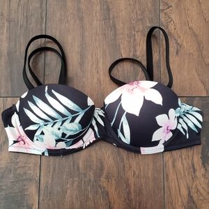 Strap/strapless pushup bra